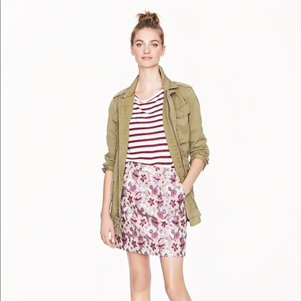 J Crew Collection salon mini in floral brocade